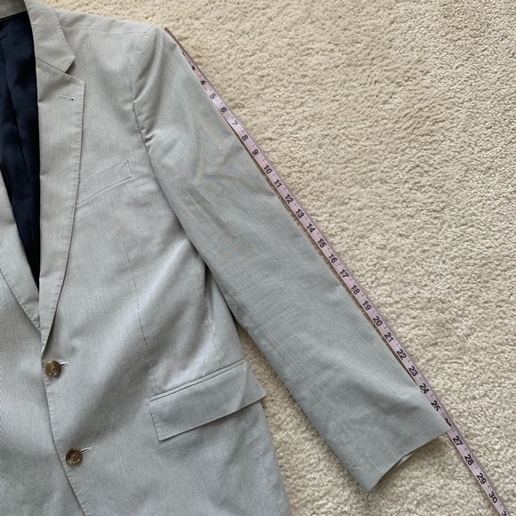 J.Crew Ludlow Cotton Striped Blazer 40L - Picture 3 of 8